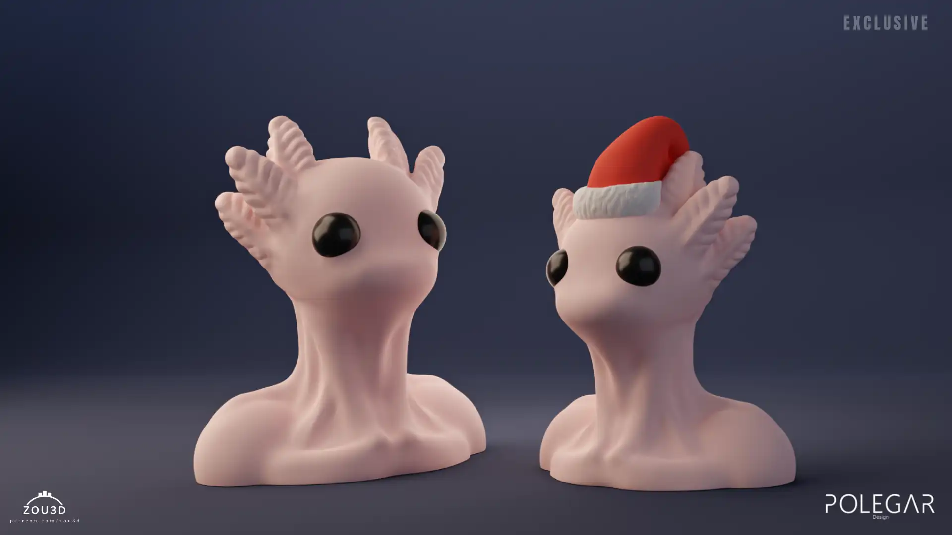 8_Bust_Alien_Axolotl_Sculpture_3